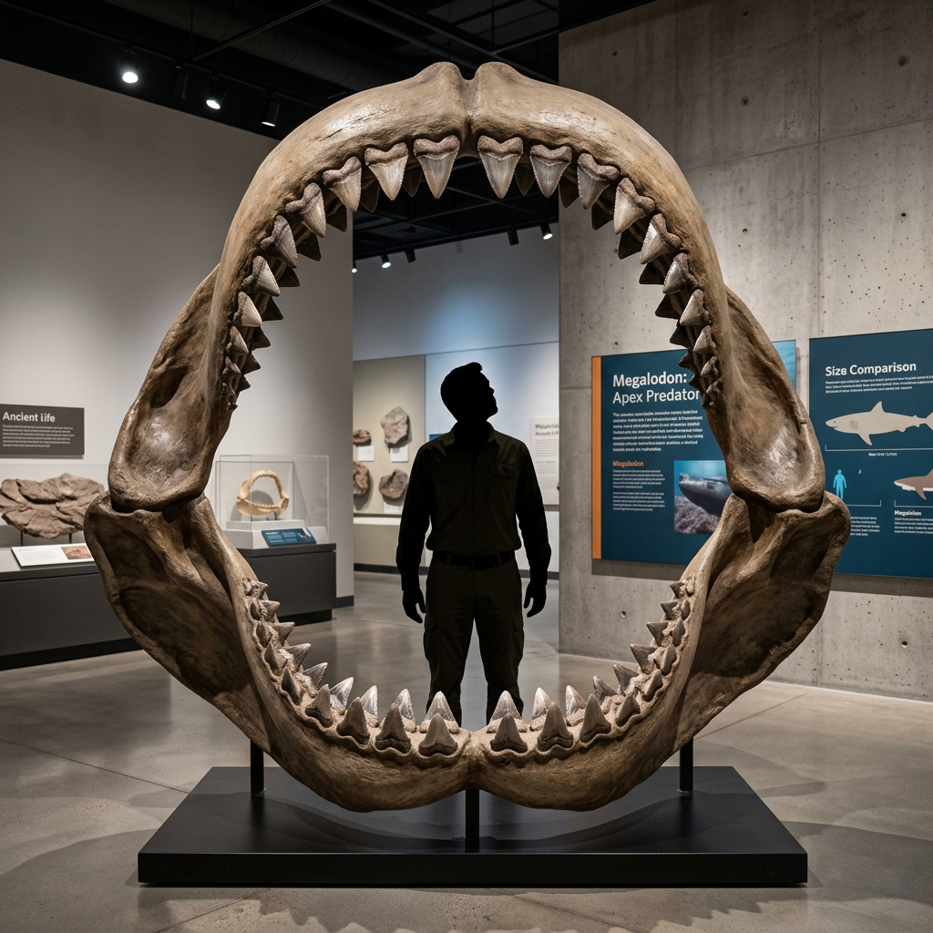 Megalodon fossil tooth